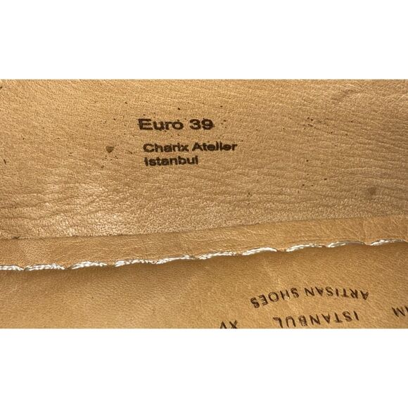 CHARIX Leopard Slip On Flat Loafers Comfort Cushion Leather Cowhide Hair 39/8.5 - Picture 11 of 16